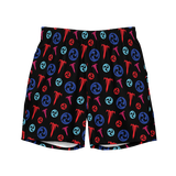 Black Logo Swim Trunks