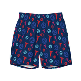 Blue Logo Swim Trunks