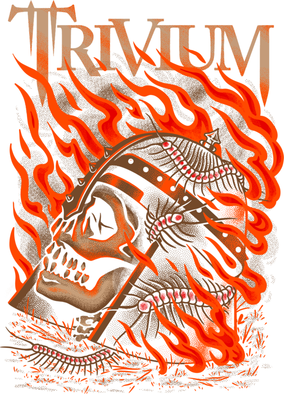 Flaming Skull T-Shirt