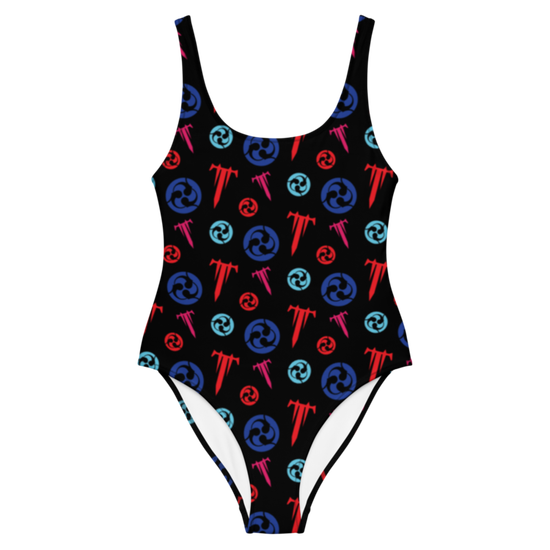 Red and Orange One Piece Swimsuit Red and Orange One Piece Swimsuit