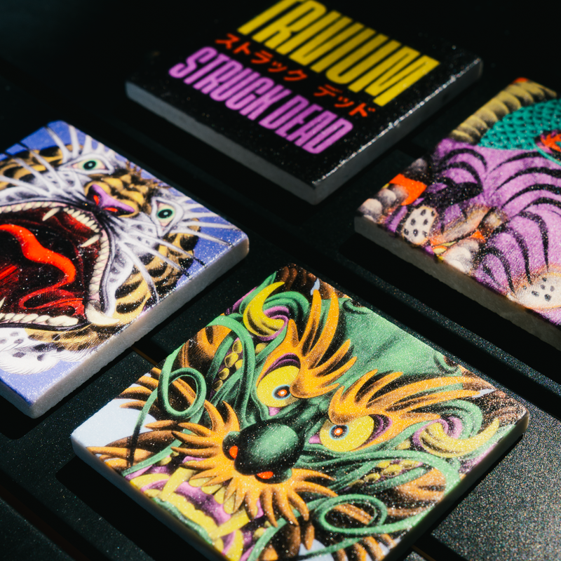 Stuck Dead Stone Coaster Set